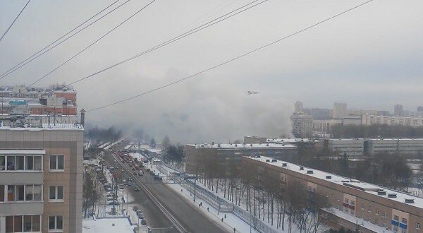 В северной части Москвы сгорело кафе